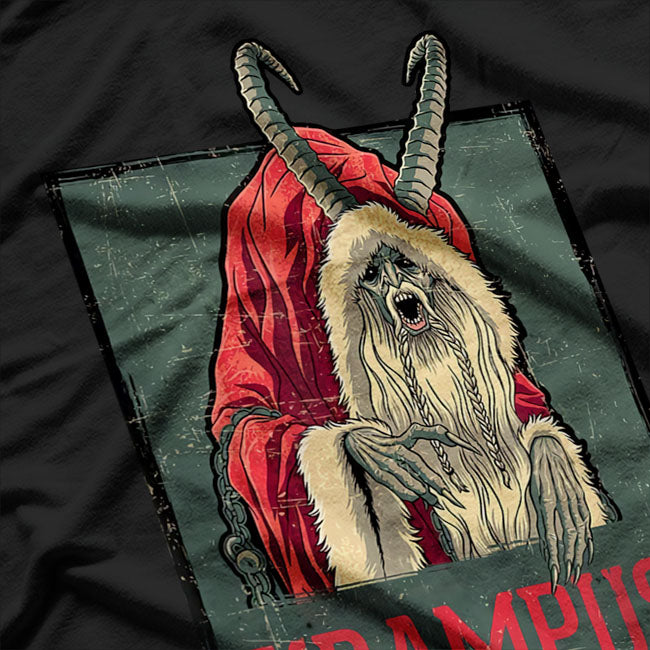 US Legendary Krampus Vintage-Inspired Holiday Horror T-Shirt