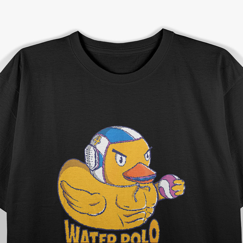 Water Polo Squeaky Rubber Duck on Funny Water Polo T-Shirt