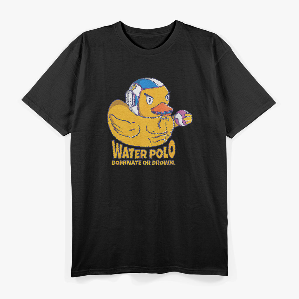 Water Polo Squeaky Rubber Duck on Funny Water Polo T-Shirt
