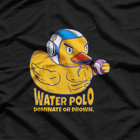 Water Polo Squeaky Rubber Duck on Funny Water Polo T-Shirt