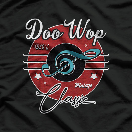 Doo Wop Retro 1950s Sock Hop Rock N Roll Rockabilly T-Shirt