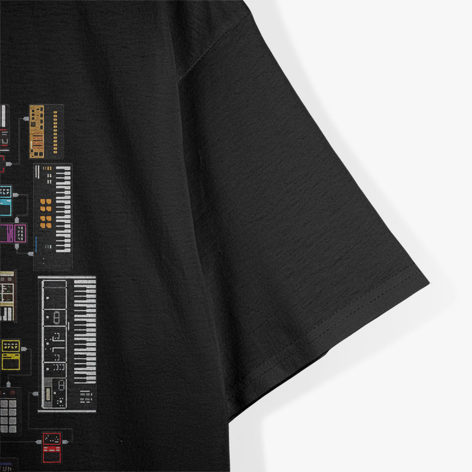 Analog Modular Synthesizer Music Producer Keyboard T-Shirt