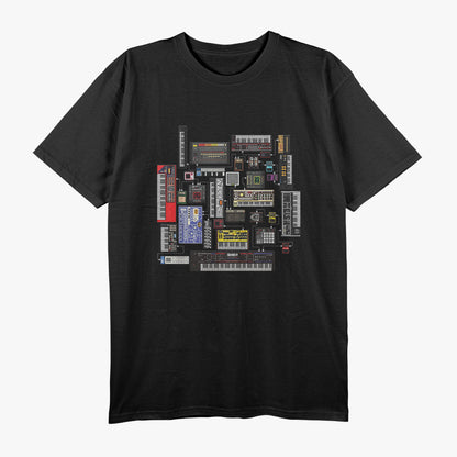 Analog Modular Synthesizer Music Producer Keyboard T-Shirt