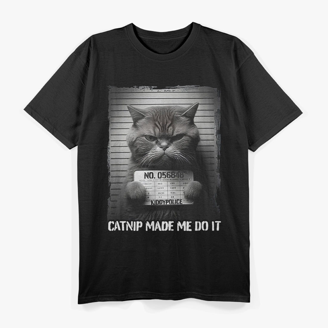 Catnip Made Me Do It Black & White T-Shirt