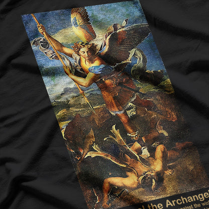 Dark Saint Michael the Archangel Protector in the Shadows T-Shirt