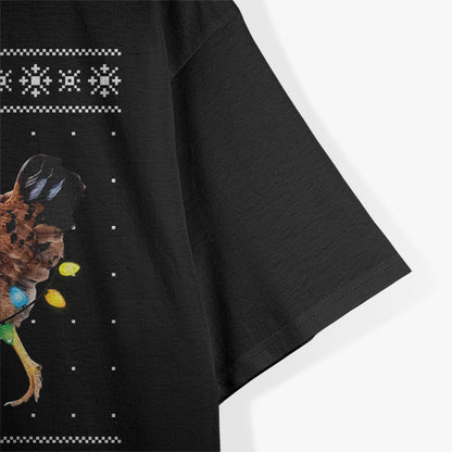 Ugly Christmas Sweater Funny Chicken Christmas T-Shirt