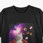 Cute Cat Inside Donut Kitty in Space T-Shirt