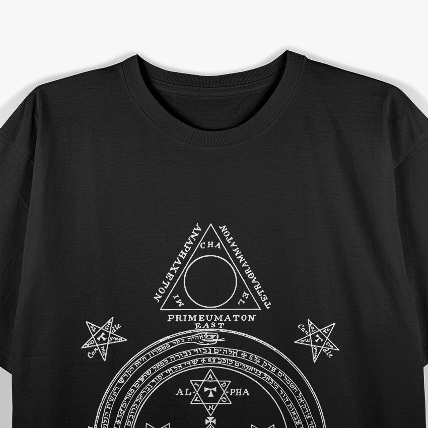 Goetia Circle of Solomon Grimoire Ceremonial Magic and Occult Power T-Shirt