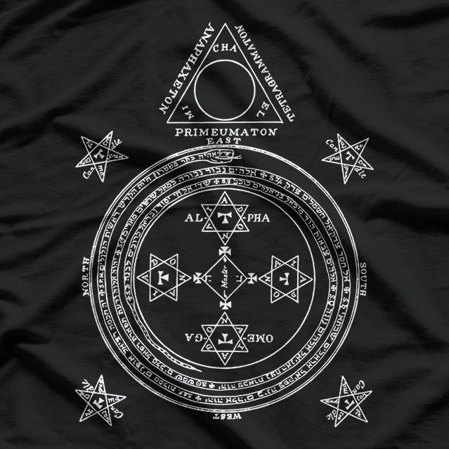 Goetia Circle of Solomon Grimoire Ceremonial Magic and Occult Power T-Shirt