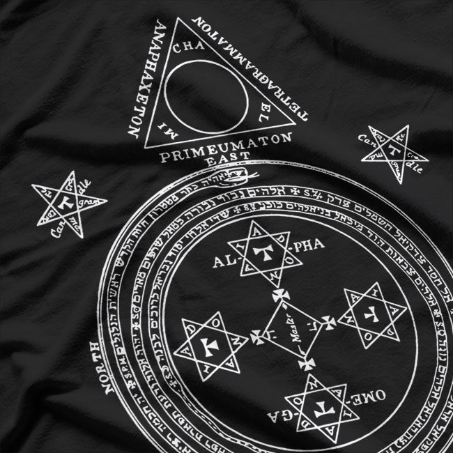 Goetia Circle of Solomon Grimoire Ceremonial Magic and Occult Power T-Shirt