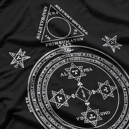 Goetia Circle of Solomon Grimoire Ceremonial Magic and Occult Power T-Shirt