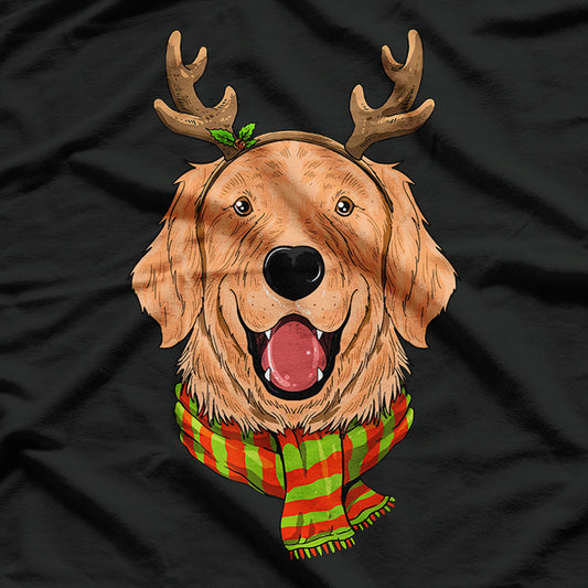 Golden Retriever Antler Ears T-Shirt