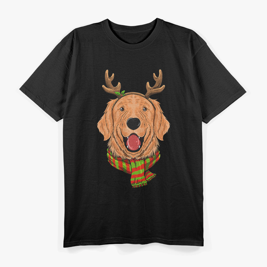 Golden Retriever Antler Ears T-Shirt