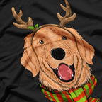 Golden Retriever Antler Ears T-Shirt