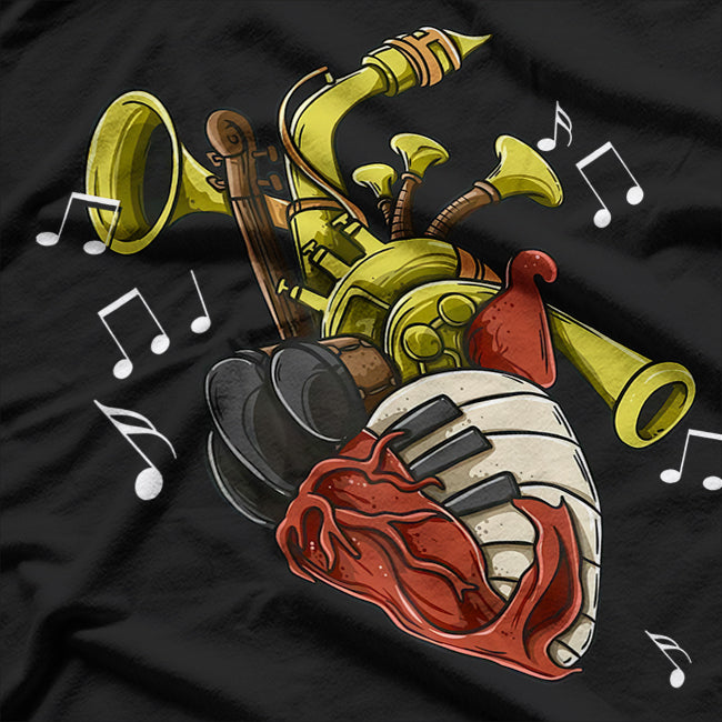 Musician's Heart – Music Lovers T-Shirt