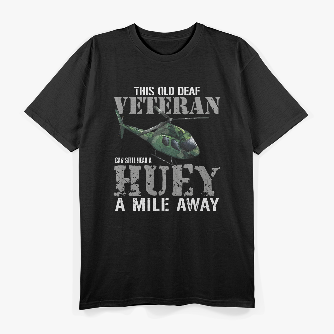 Old Veteran, Vietnam Helicopter T-Shirt