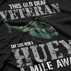 Old Veteran, Vietnam Helicopter T-Shirt