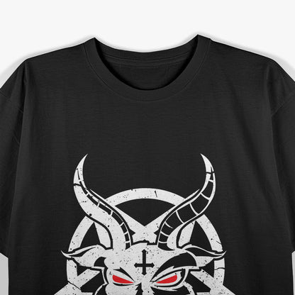 Pentagram Baphomet Icon of Occult Power and Dark Mysticism T-Shirt