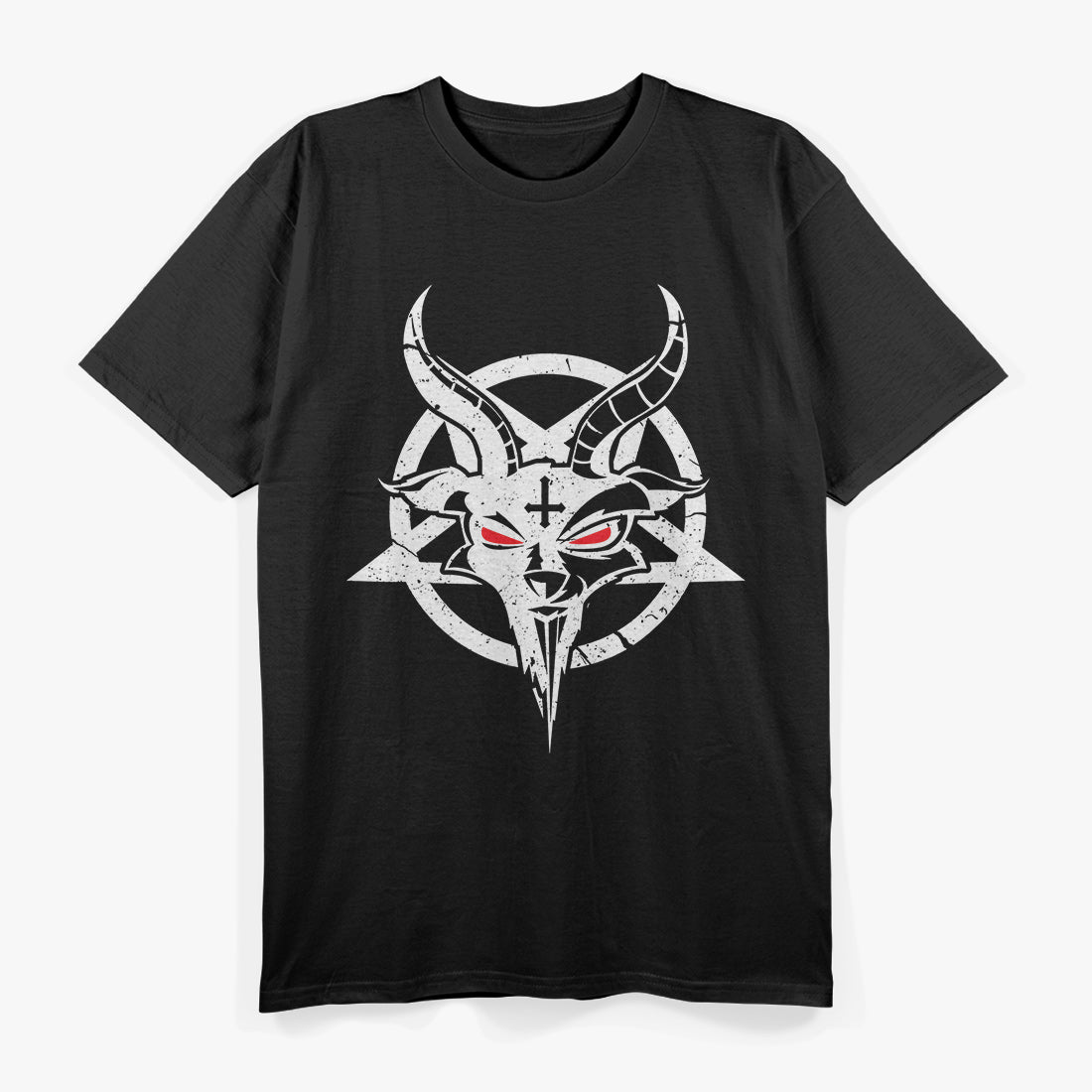 Pentagram Baphomet Icon of Occult Power and Dark Mysticism T-Shirt