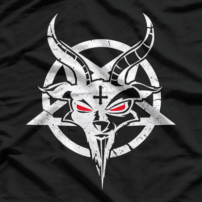 Pentagram Baphomet Icon of Occult Power and Dark Mysticism T-Shirt