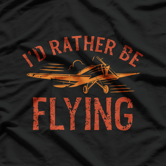 Pilot Flying Aviator Flight Airplane Lovers Aviation T-Shirt