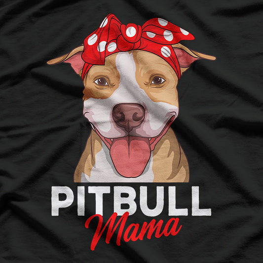 Pitbull Grandma Pittie Dog Mom Funny T-Shirt