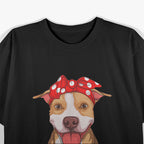 Pitbull Grandma Pittie Dog Mom Funny T-Shirt