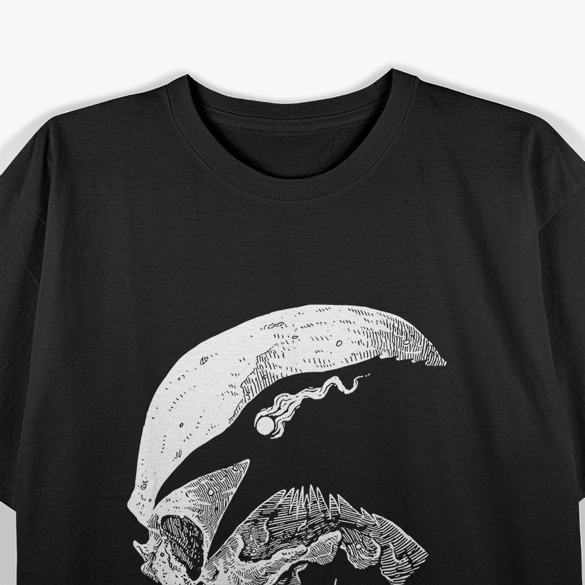 Raven Skull Occult Goth Dark Symbolism T-Shirt