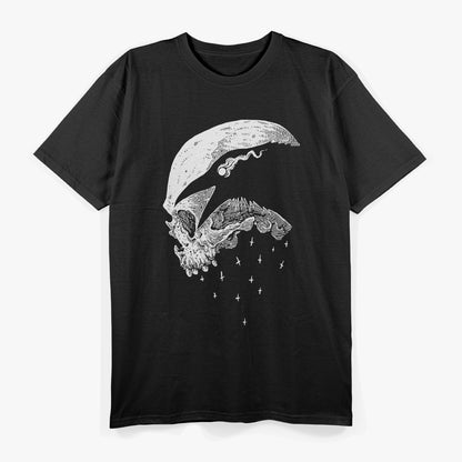 Raven Skull Occult Goth Dark Symbolism T-Shirt