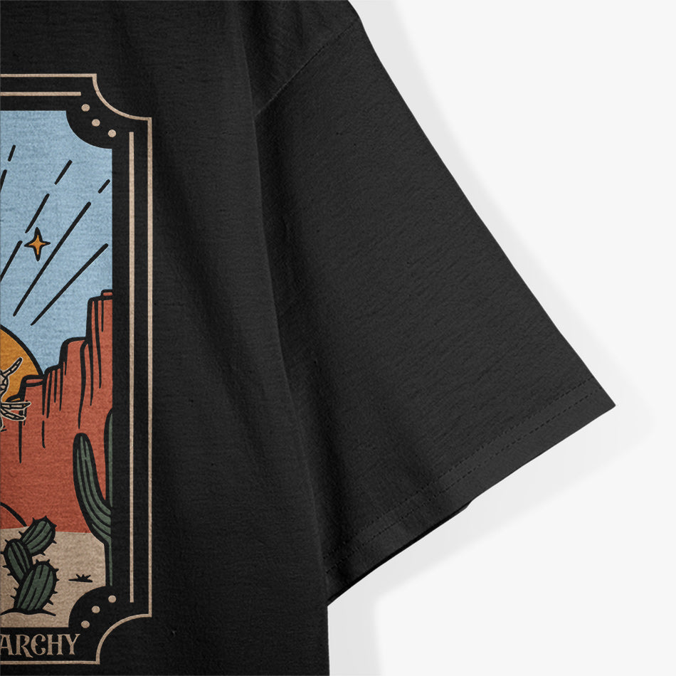 Skeleton Girl Power Tarot Card Embracing Strength, Resilience, and Transformation T-Shirt