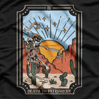 Skeleton Girl Power Tarot Card Embracing Strength, Resilience, and Transformation T-Shirt