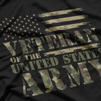 Veteran Of The United States Army Camouflage US Flag Veteran T-Shirt