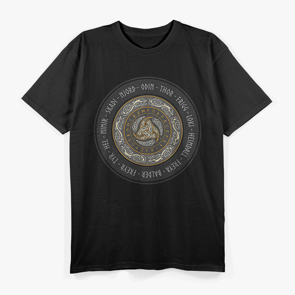 Viking Gods and Goddesses Legends of Norse Mythology and Ancient Power T-Shirt