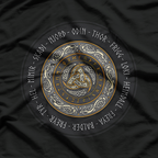 Viking Gods and Goddesses Legends of Norse Mythology and Ancient Power T-Shirt