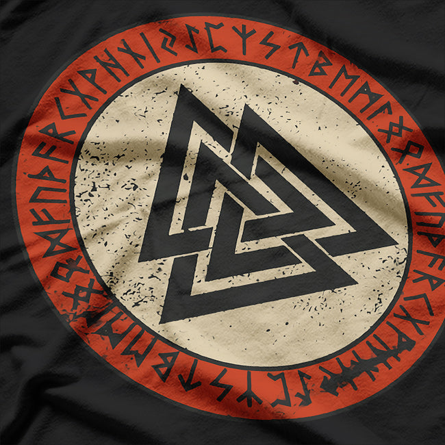 Viking Valknut Knot: Wotan and the Power of Norse Mythology T-Shirt