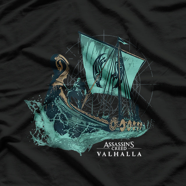 Assassin's Creed Valhalla Viking Long Boat Adventure T-Shirt