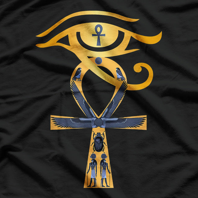 Ancient Egypt: Eye of Horus and Ankh Timeless Symbols of Power T-Shirt