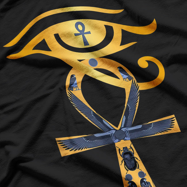 Ancient Egypt: Eye of Horus and Ankh Timeless Symbols of Power T-Shirt