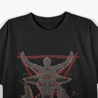 Baphomet Devil Demon Goat Symbol of Dark Power and Rebellion T-Shirt