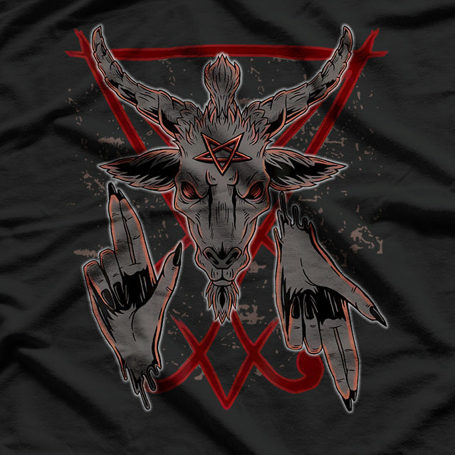 Baphomet Devil Demon Goat Symbol of Dark Power and Rebellion T-Shirt
