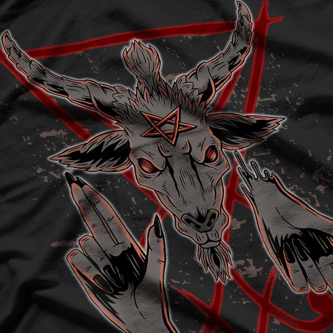 Baphomet Devil Demon Goat Symbol of Dark Power and Rebellion T-Shirt