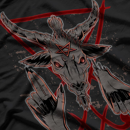 Baphomet Devil Demon Goat Symbol of Dark Power and Rebellion T-Shirt