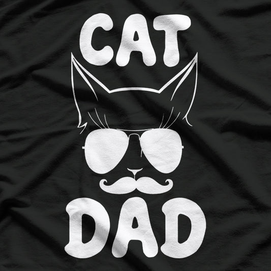 Retro Cat Dad T-Shirt