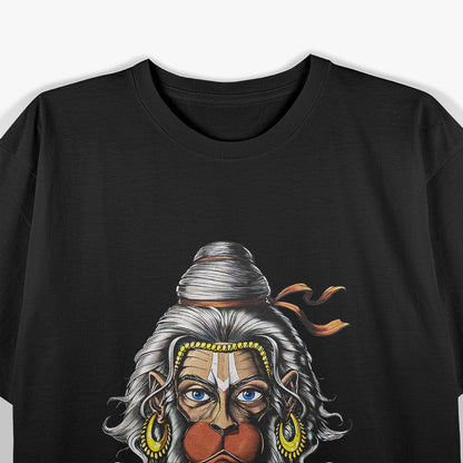 Hanuman The Mighty Hindu God of Devotion and Strength T-Shirt