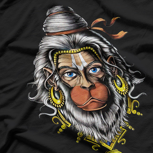 Hanuman The Mighty Hindu God of Devotion and Strength T-Shirt