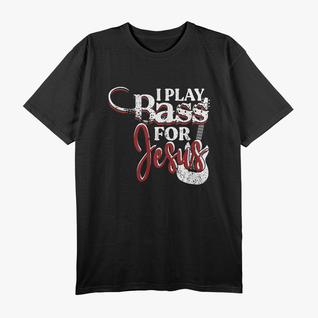 Christian Bassist Bass Player Jesus Bass Guitar T-Shirt