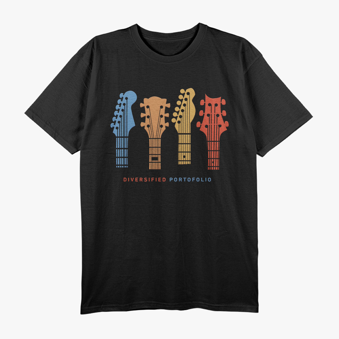 Life is Good Men's Tee Diversified Portfolio Guitars T-Shirt