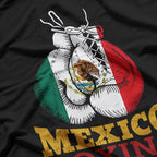 Mexico Flag Boxing Gloves - Show Your Mexican Pride T-Shirt