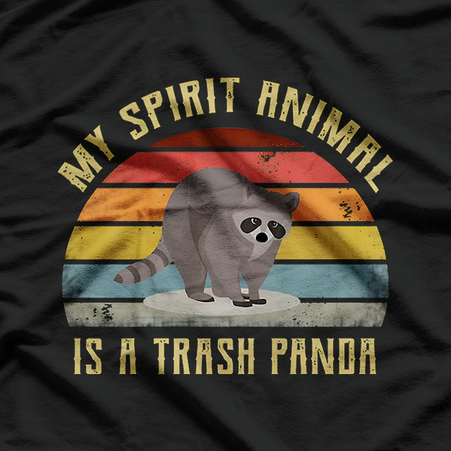 My Spirit Animal is a Panda Racoon Gift T-Shirt