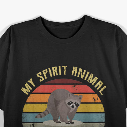 My Spirit Animal is a Panda Racoon Gift T-Shirt